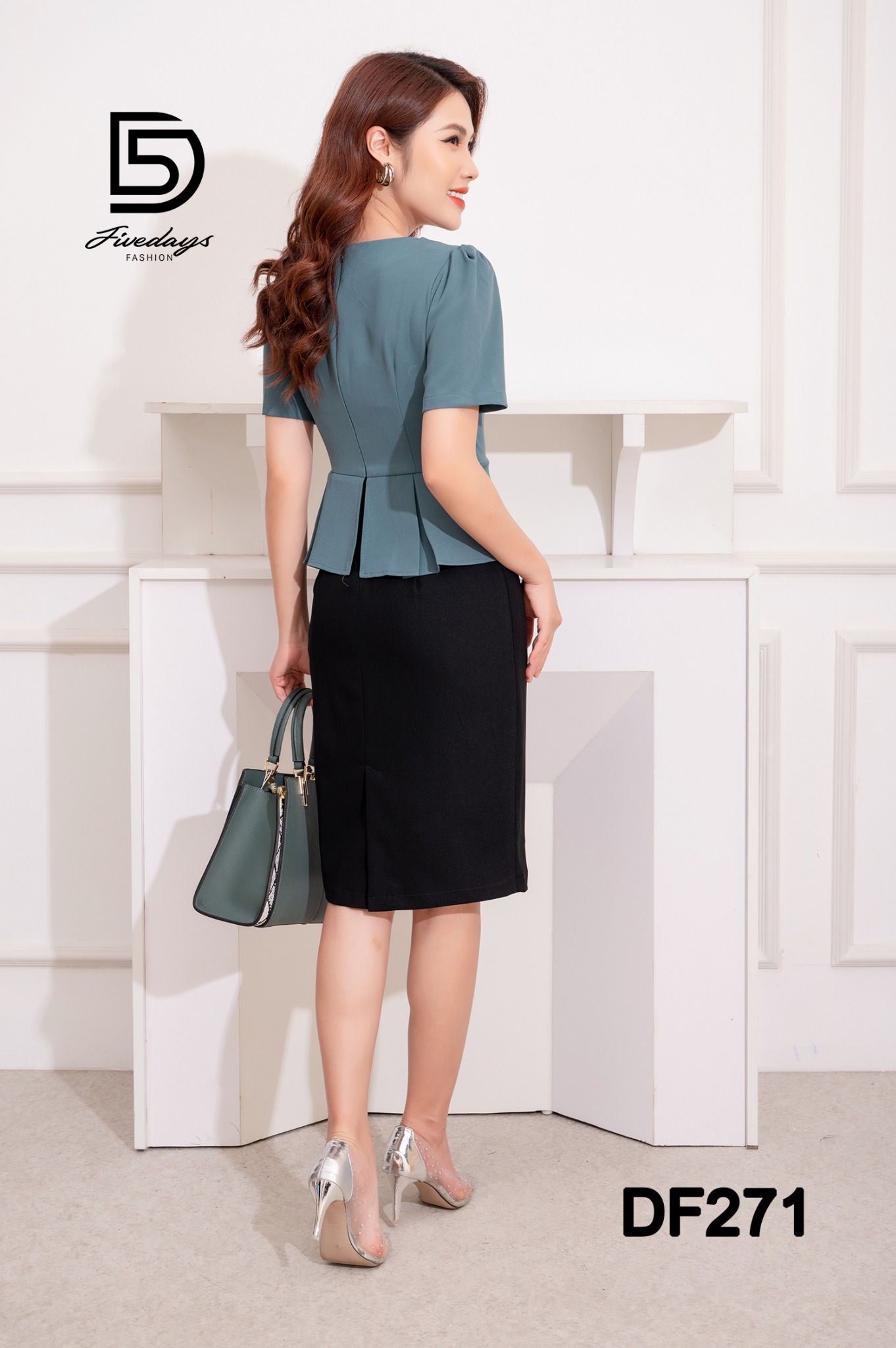 Đầm Peplum xếp ly FIVEDAYS