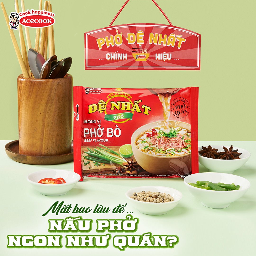 Phở Bò Tái Lăn Đệ Nhất gói 68g