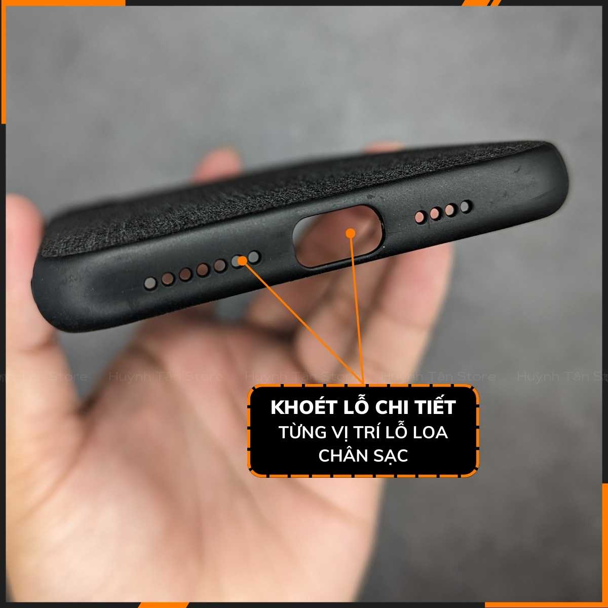 Ốp lưng iPhone XS Max vải Jean (full màu)