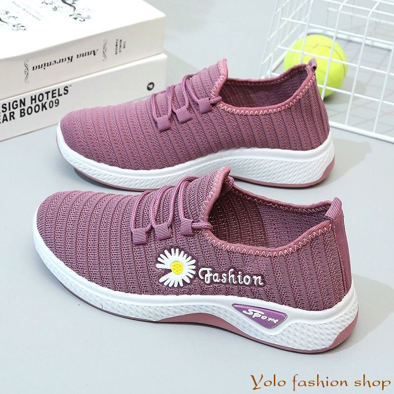 [Hoàn tiền 15%]XẢ HÀNG SIZE 40_Giày Bata hoa cúc cực êm siêu xinh-TT8