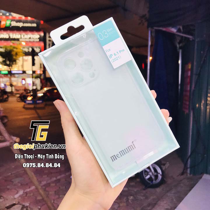 Ốp lưng nhám Memumi siêu mỏng 0,3 mm cho iPhone 13 Pro, 13 Pro Max