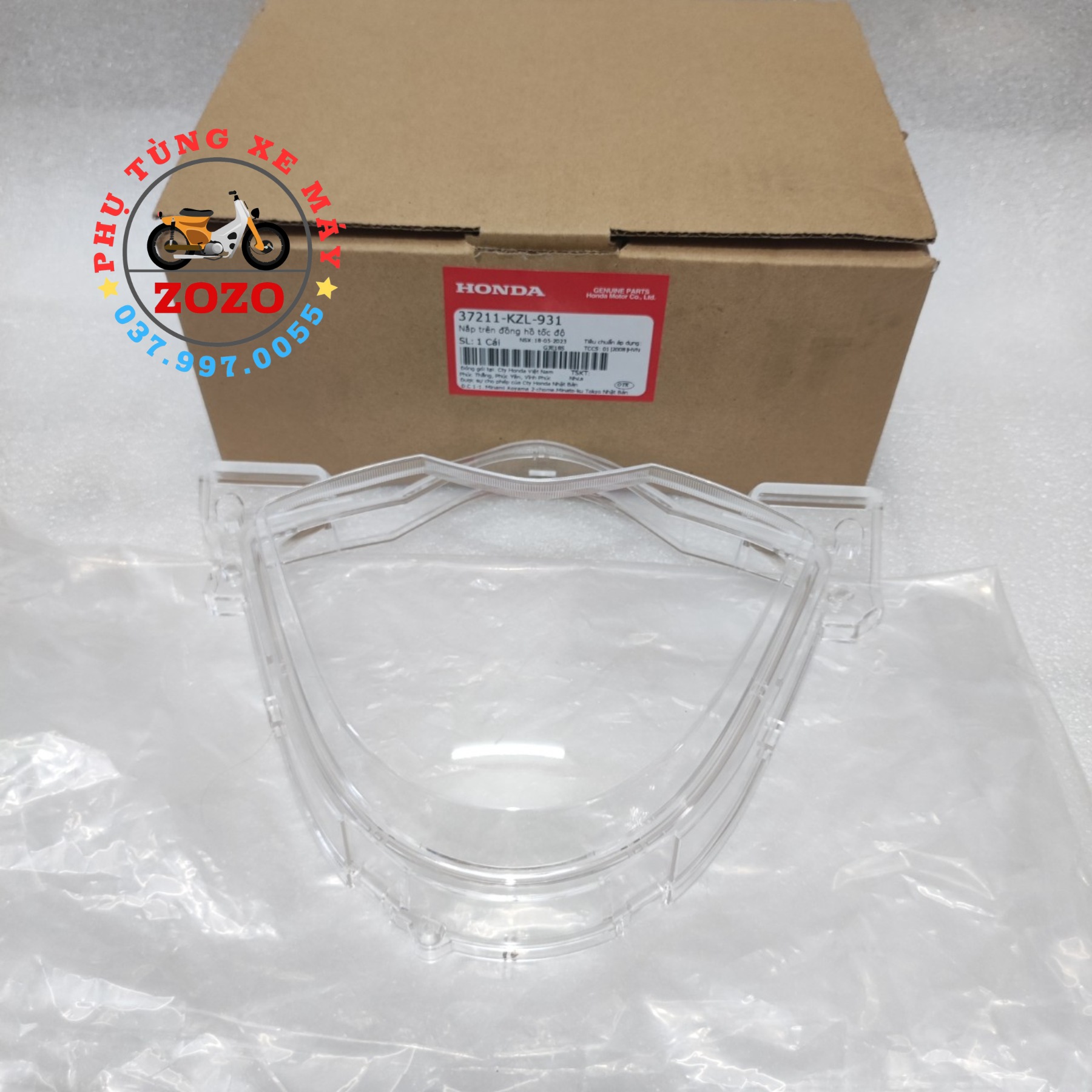 Mica mặt kính đồng hồ vision đời đầu 2011-2013 zin honda vn - 37211-kzl-931