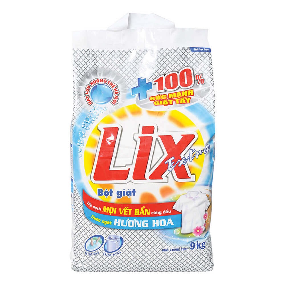 Bột giặt Lix hương hoa 9kg