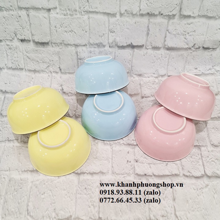 bộ chén sứ màu pastel đẹp - bộ chén sứ màu