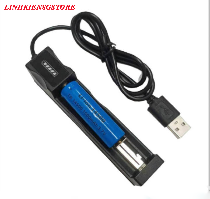 Thiết bị Dock sạc pin 4.2V 18650 14500 16340 đa năng nhanh chóng nối sạc USB thông minh tiện dụng