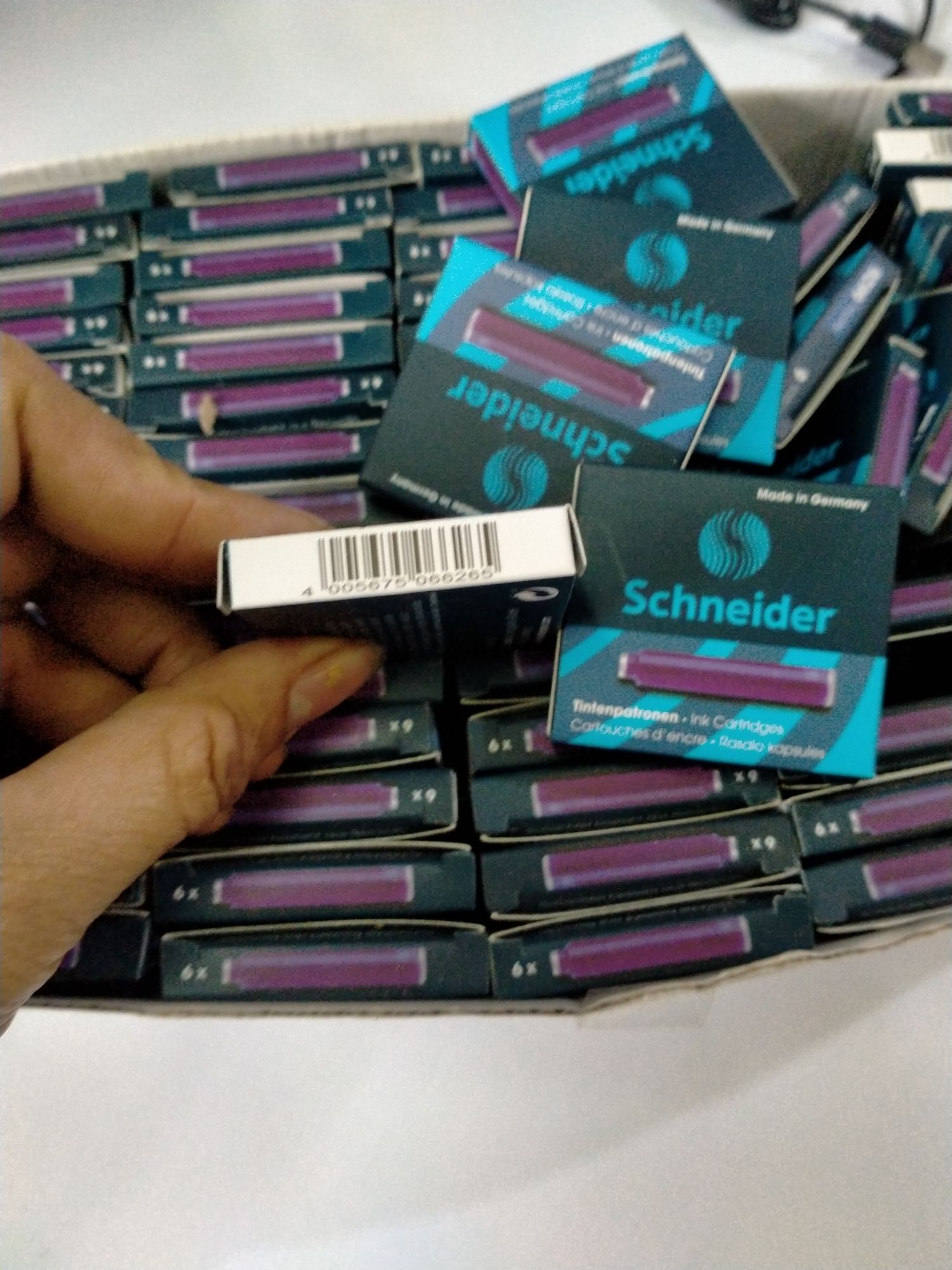 combo 6 mực ống Schneider màu tím