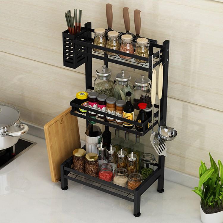 Kệ Đựng Gia Vị Nhà Bếp INOX Sơn Tĩnh Điện Chống Rỉ nhập khẩu Cao Cấp 2 Tầng - Kệ hũ gia vị ,Kệ Gia Vị Nhà Bếp Inox ,Kệ Gia Vị inox sơn tĩnh điện Đa Năng Tiện Gọn Chất Liệu Cao Cấp Chống han gỉ BẢO HÀNH 12 THÁNG