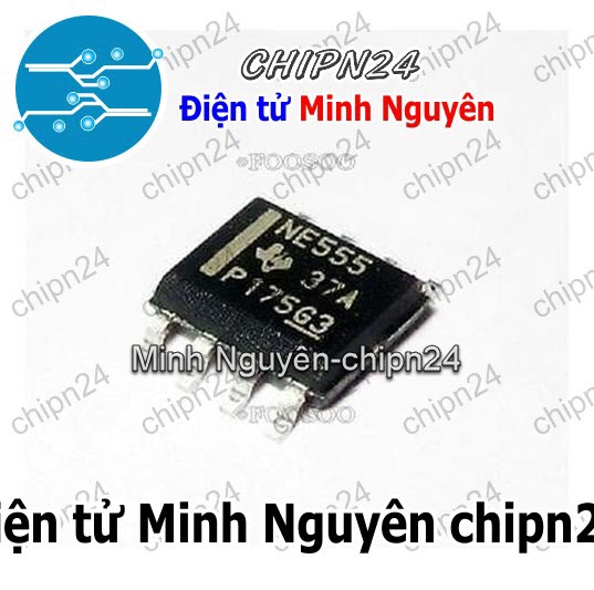 [4 con] (SOP) IC Dán NE555 SOP-8 (SMD) (NE555DR) (IC tạo xung vuông) - HH001795