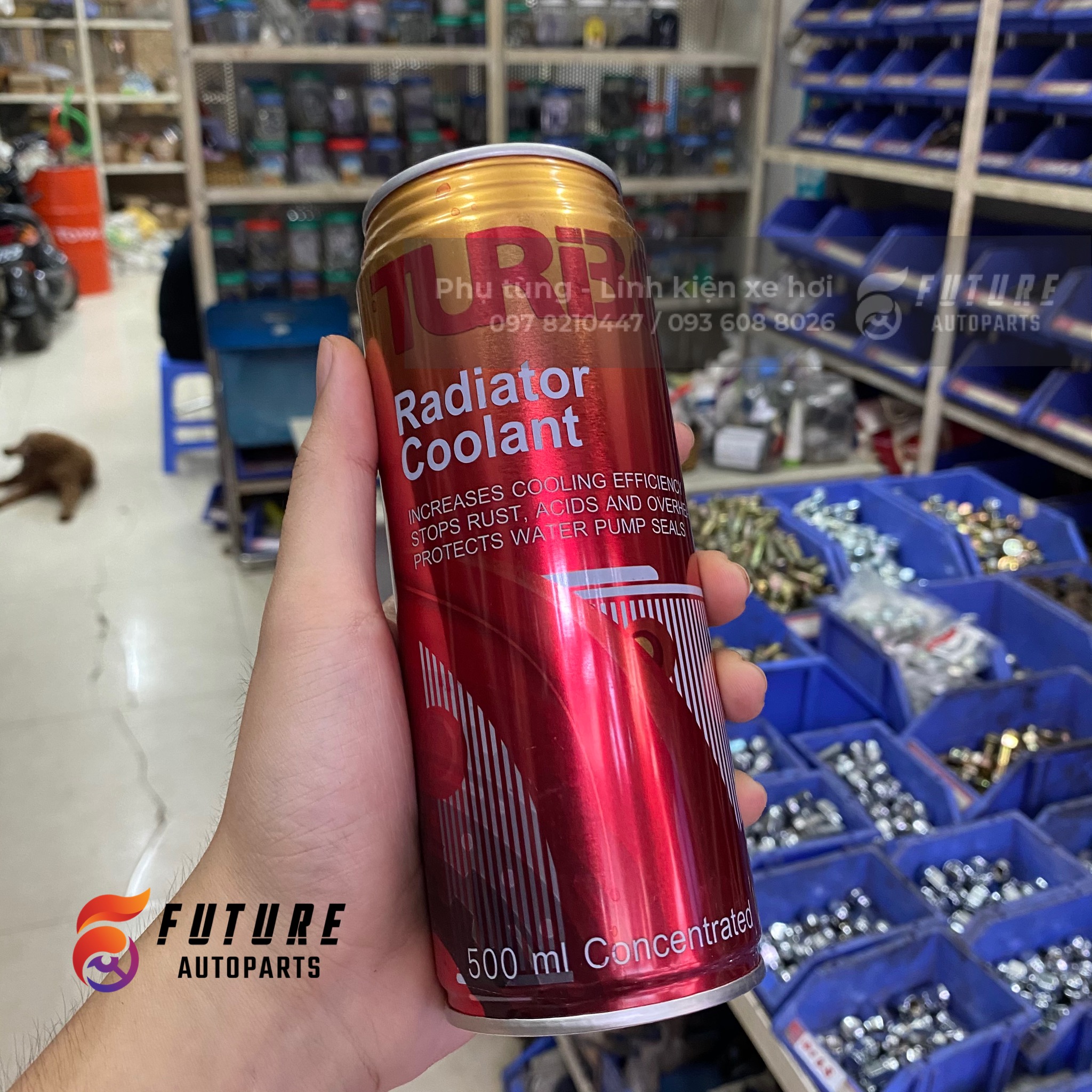 Nước mát ô tô, nước làm mát động cơ (đỏ) 500ml
