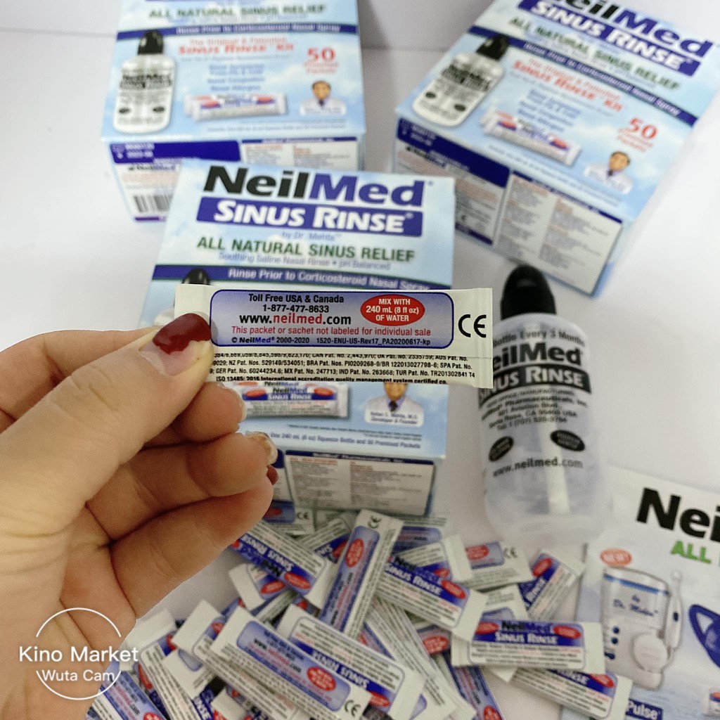 Gói muối rửa mũi NEILMED SINUS RINSE - USA Auth (2024)