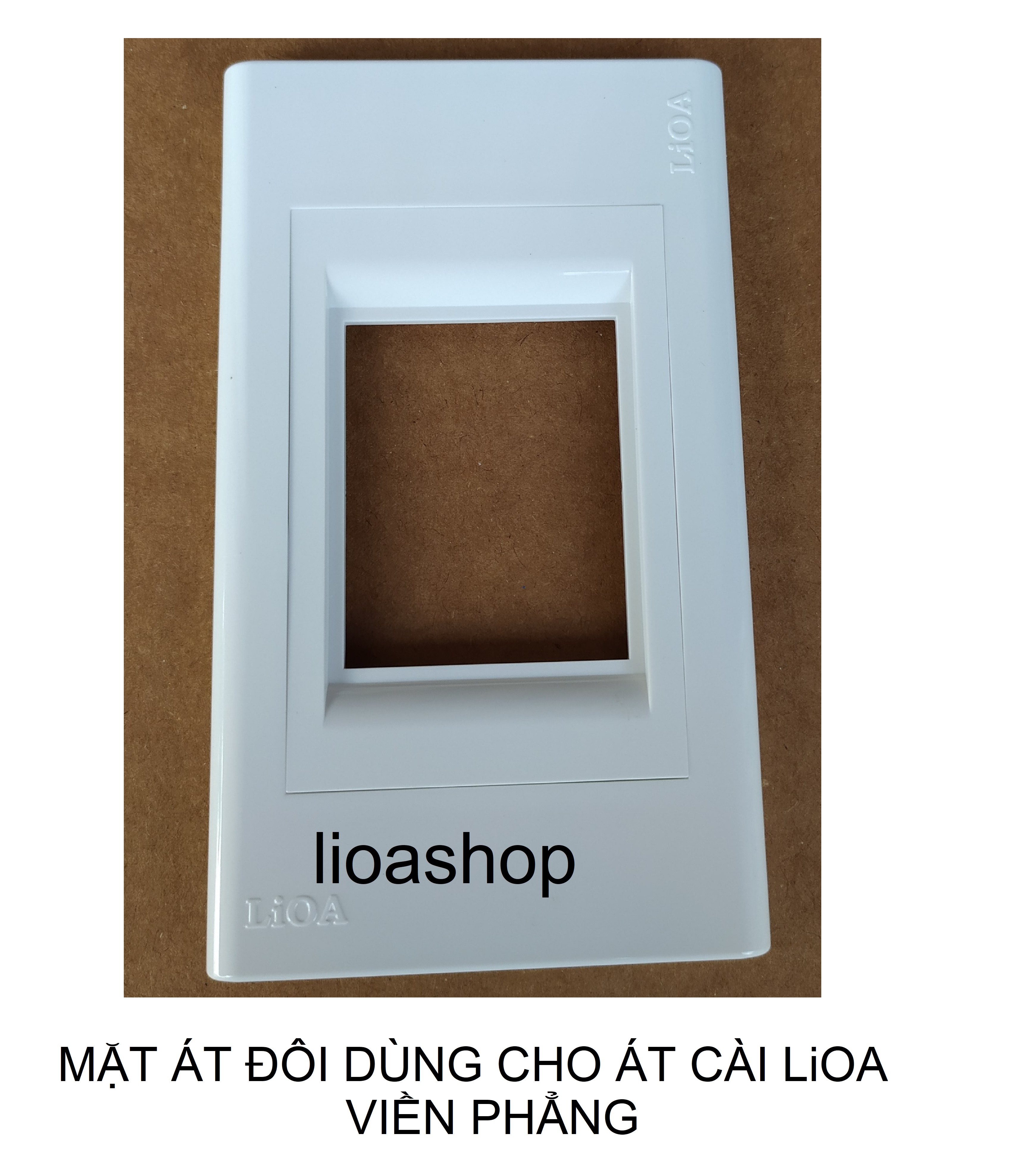 Mặt chứa át đôi dùng cho át cài lioa. - lắp chìm.