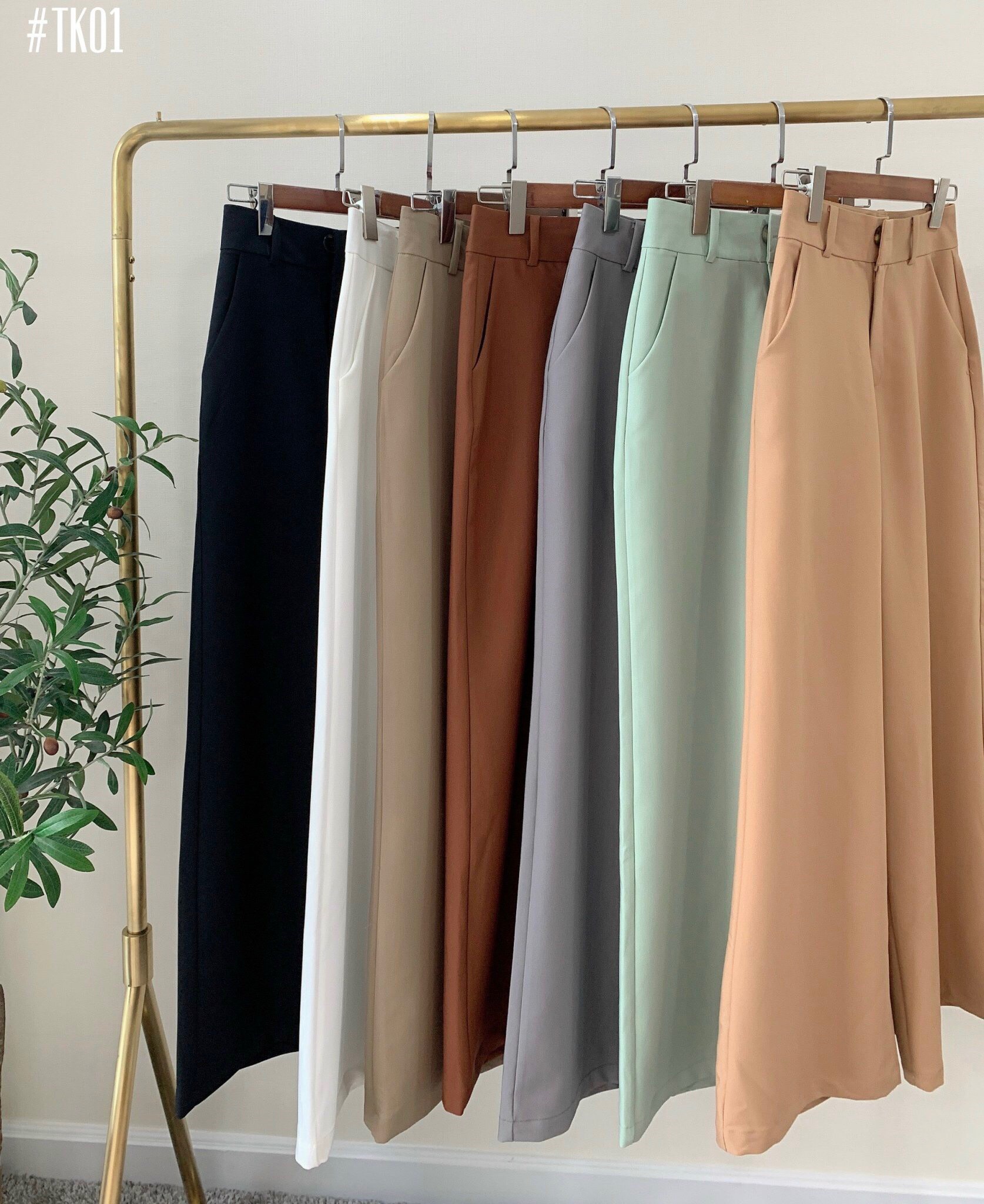 Quần ống suông công sở thanh lịch