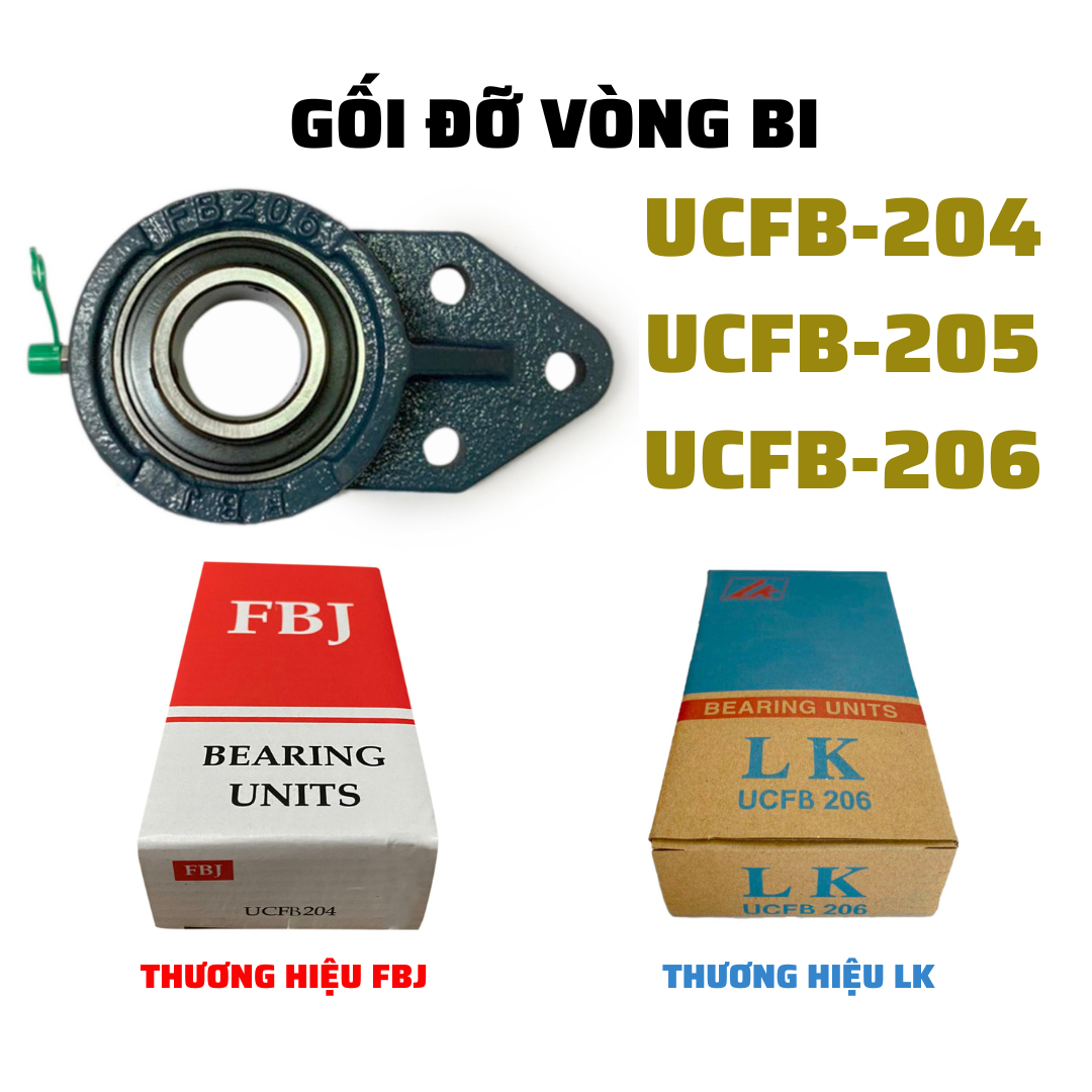 Gối đỡ vòng bi UCFB204 UCFB205 UCFB206