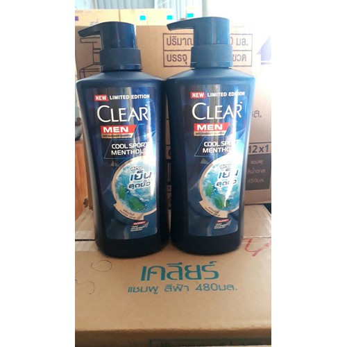 Dầu gội Thái Lan Clear Men cool sport method bạc hà 400ml