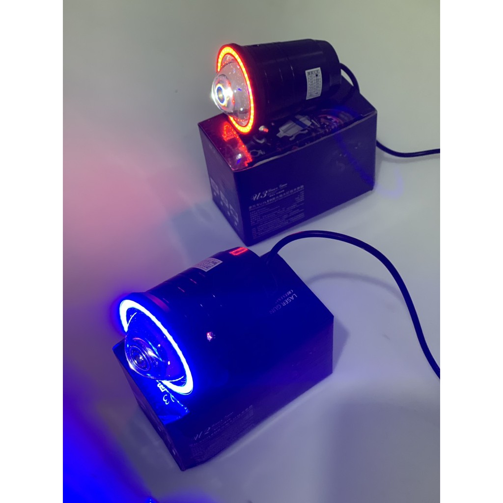 Đèn led u7 mắt cú đỏ và xanh