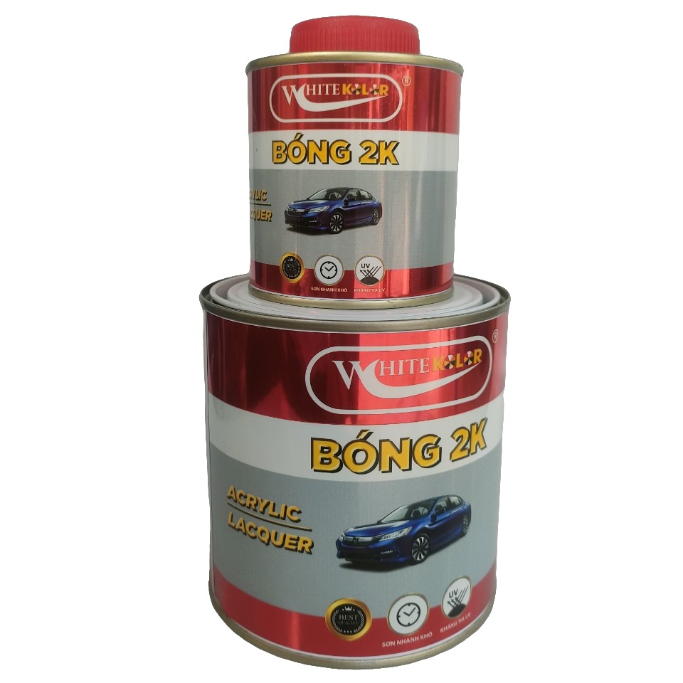 SƠN BÓNG 2K ACRYLIC XINGFA DÙNG CHO SẮT KẼM LON 1KG