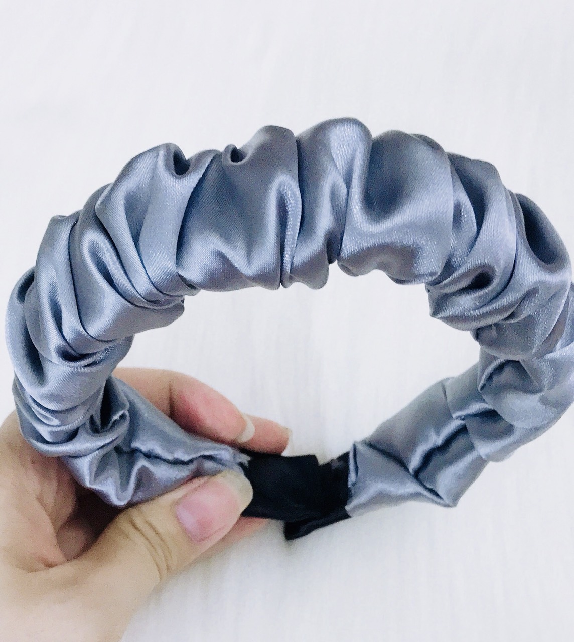 Bờm Cài Tóc Vải Nhúm Cho Nữ