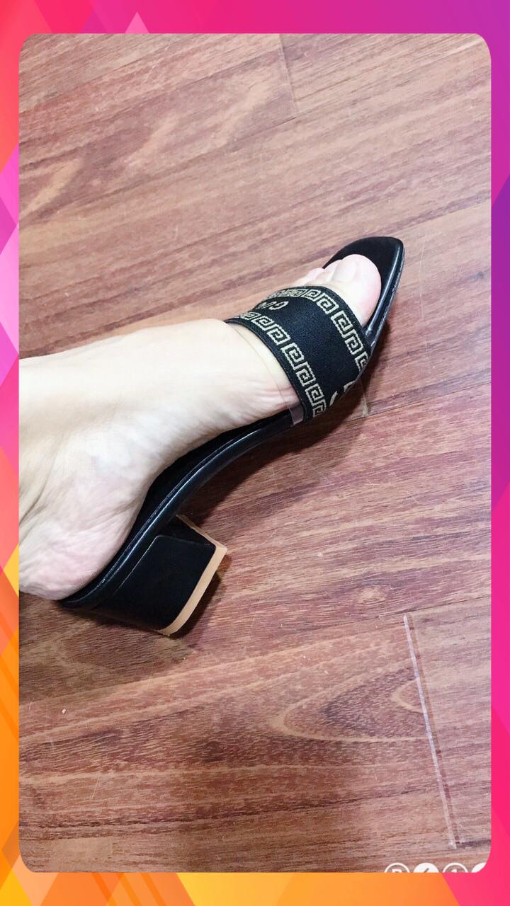 Guốc nữ thời trang 00320 sz35-38 màu đen