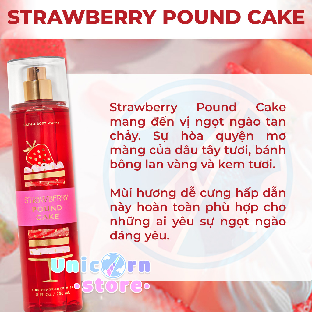 Xịt thơm cơ thể bath & body works body mist 236ml