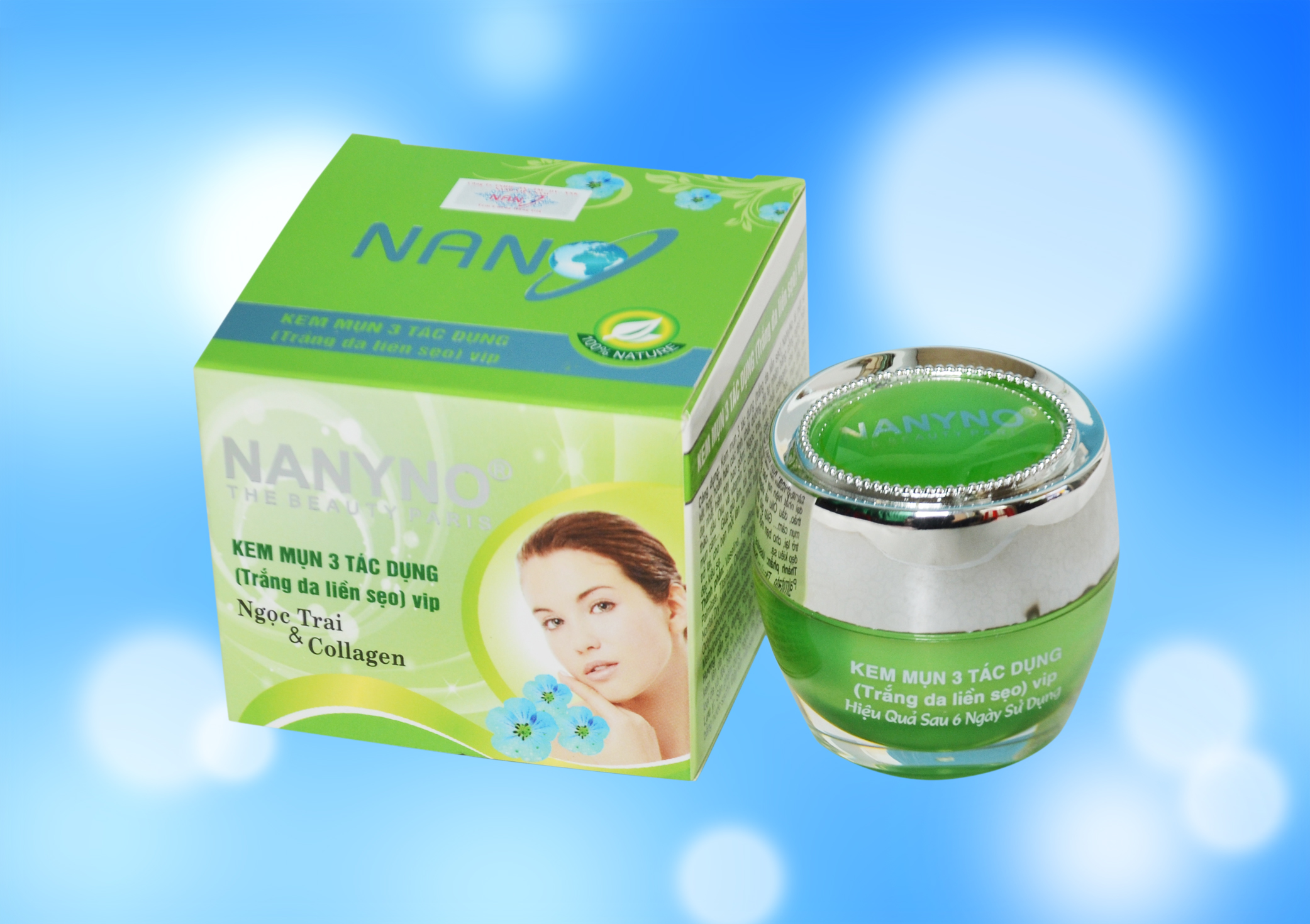 Kem Nanyno mụn 3 tác dụng Vip