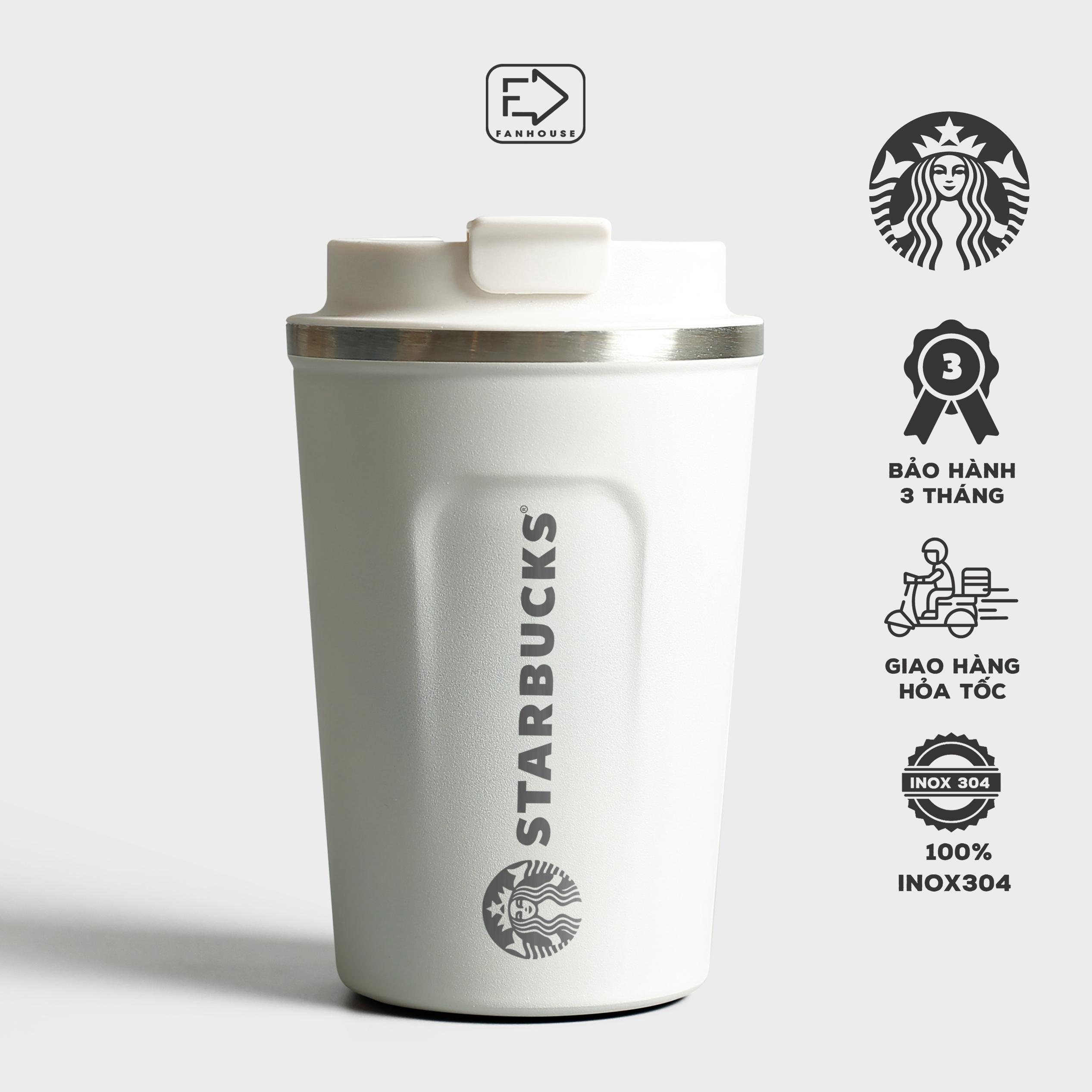 Cốc giữ nhiệt mini đựng nước cà phê tiện dụng mang đi du lịch, bằng thép không gỉ  - INTL