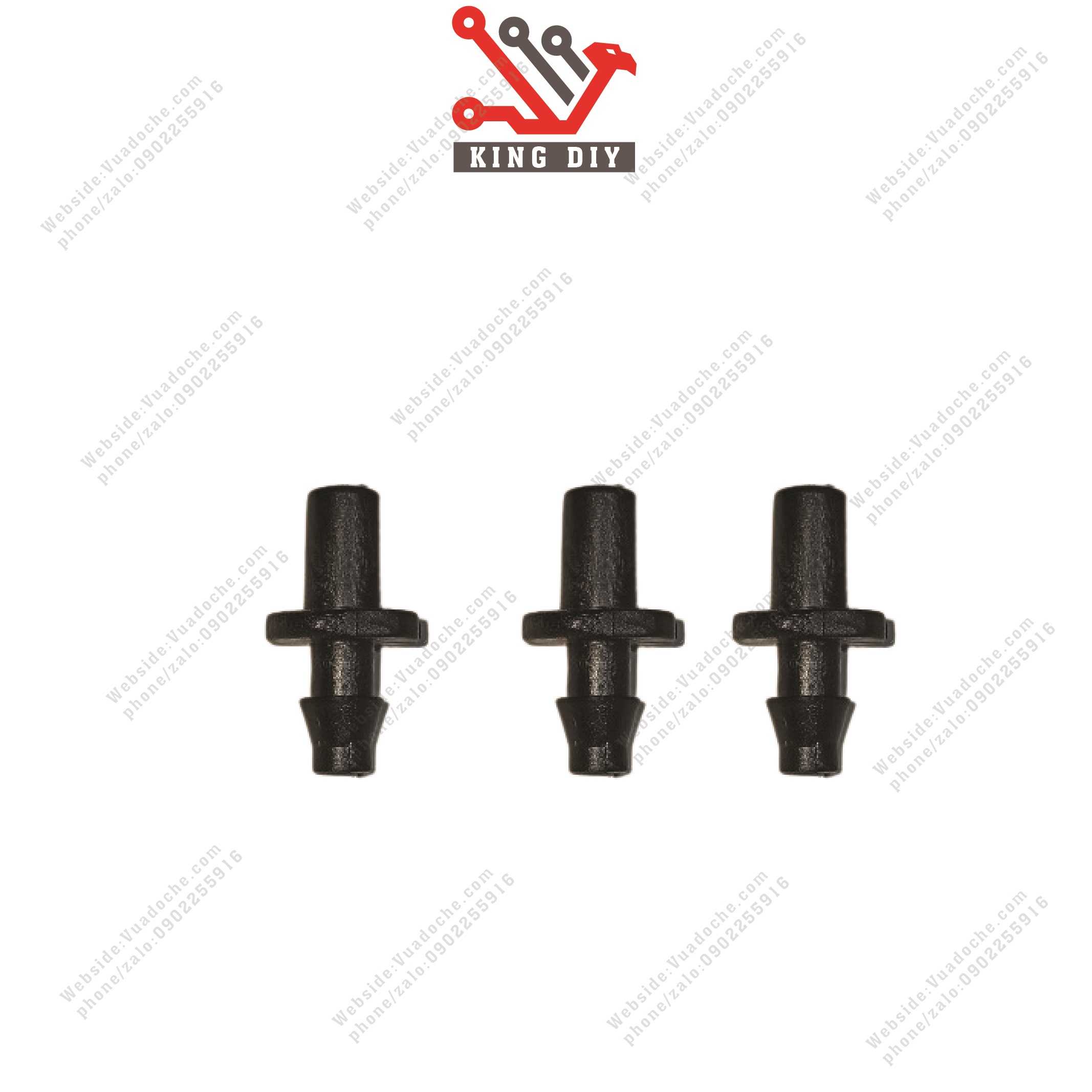 Tê 6mm nối béc phun sương mưa các loại (nối dây mềm 5x7mm hoạc dây phun sượng phi 8)