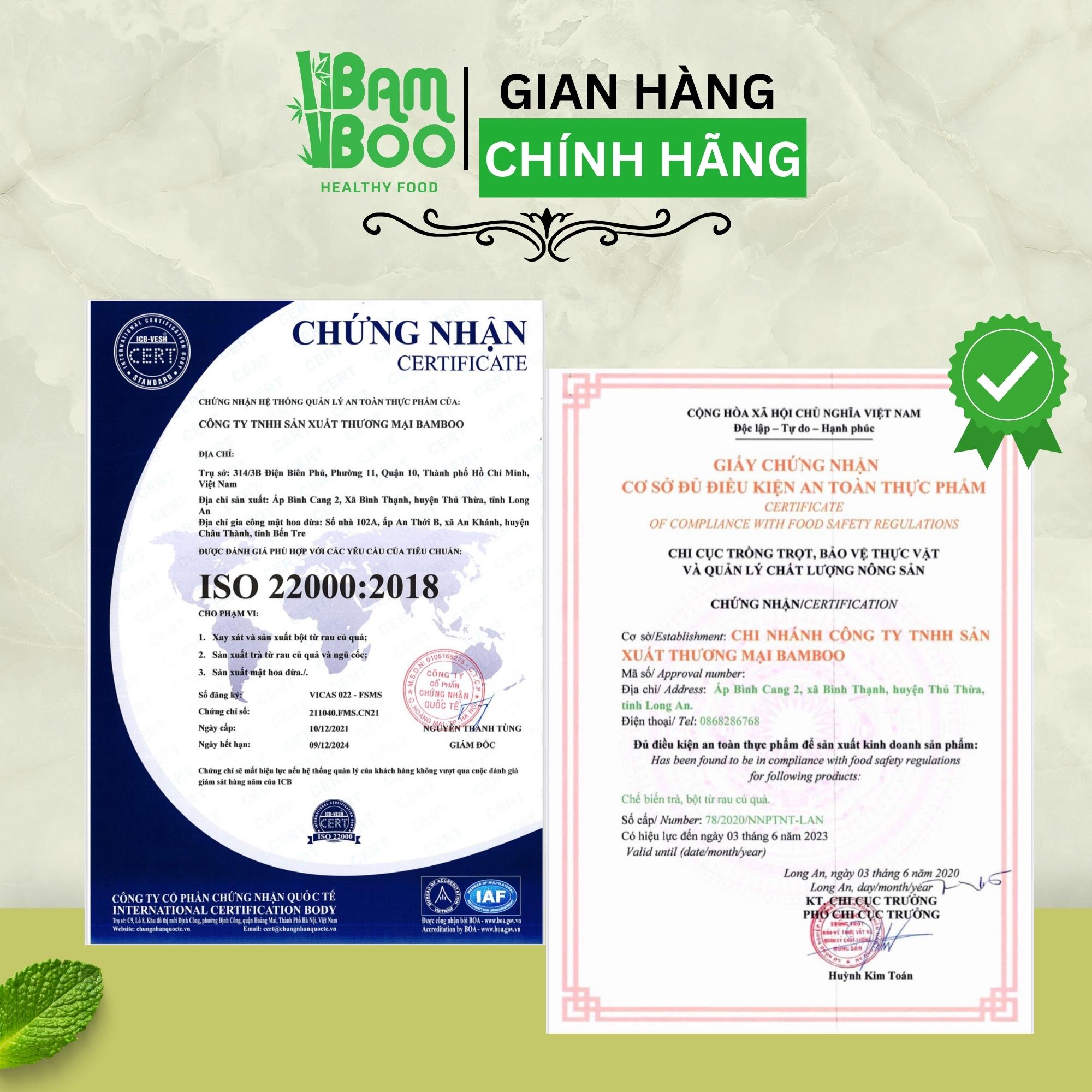 Trà hoa đậu biếc sấy lạnh bamboo 50G