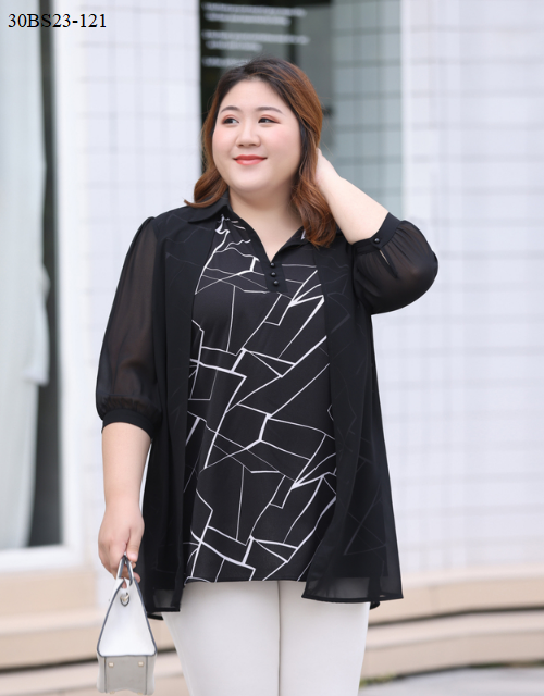 ÁO SƠ MI GIẢ KHOÁT BIG SIZE CAO CẤP