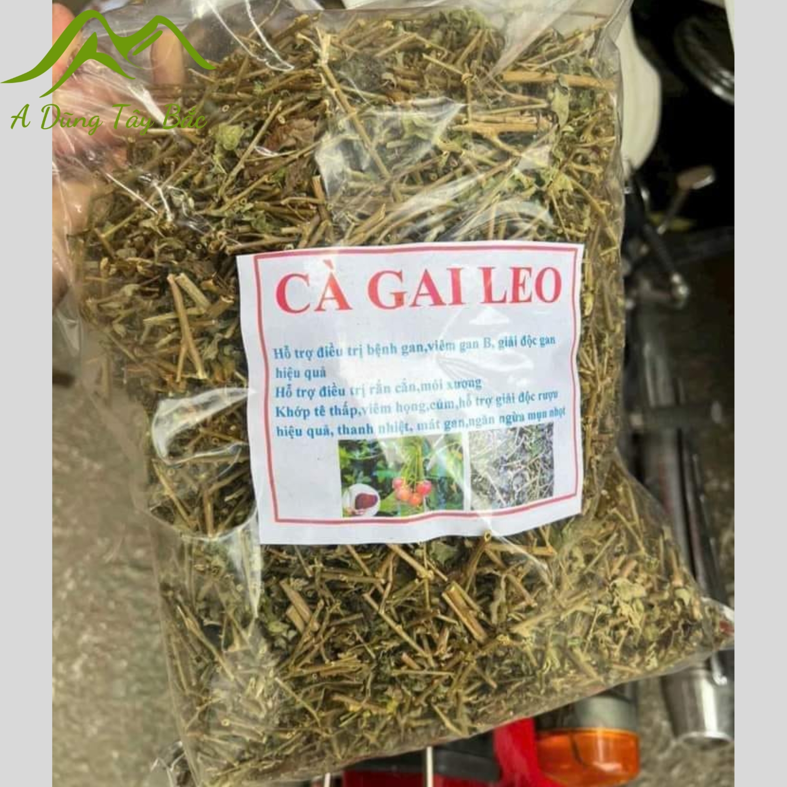 Cà gai leo khô loại 1, trà cà gai leo sấy khô giúp giải độc gan, giải rượu, hỗ trợ thanh nhiệt mát gan