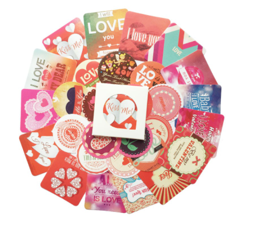 Hộp Miếng Dán Sticker Trang Trí Nhiều Mẫu Lựa Chọn