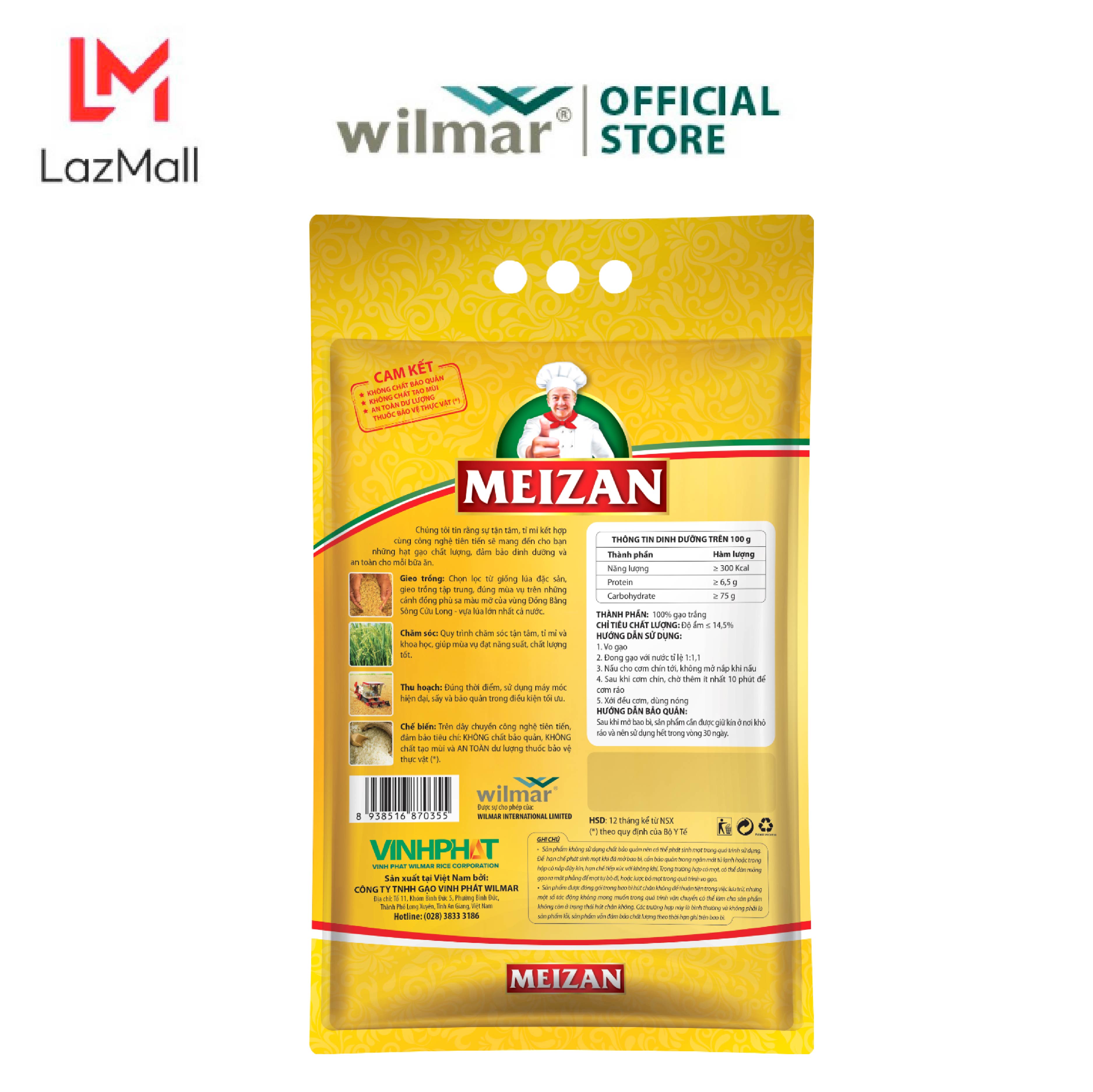 [5KG] Gạo Meizan Nàng Thơm