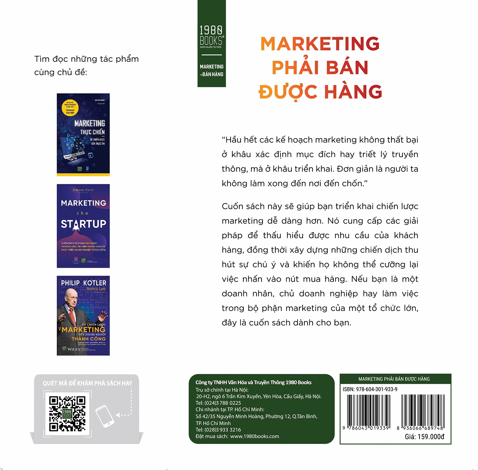Sách Fahasa - Marketing Phải Bán Được Hàng