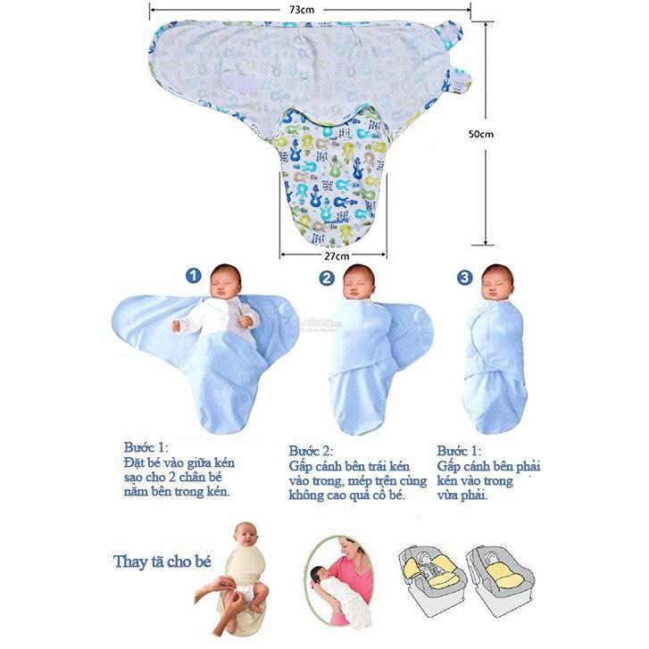 Ủ kén cotton sơ sinh Summer SwaddleMe (loại 1)