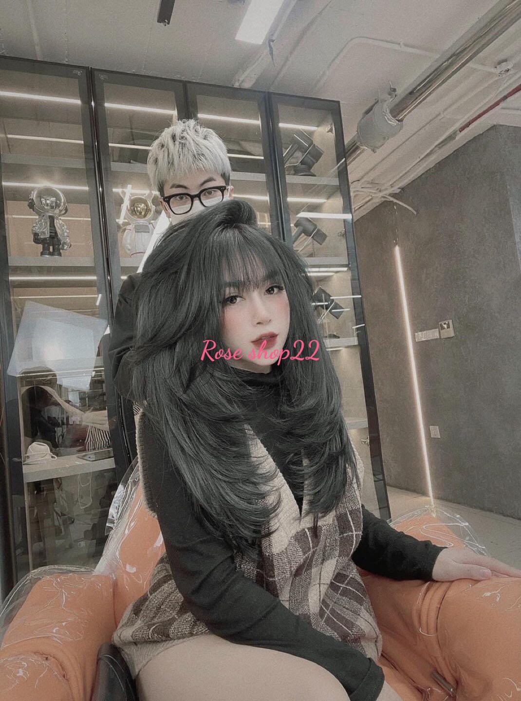 Combo Color Hair Coat (Charcoal) + Oxygen + Bleaching Powder