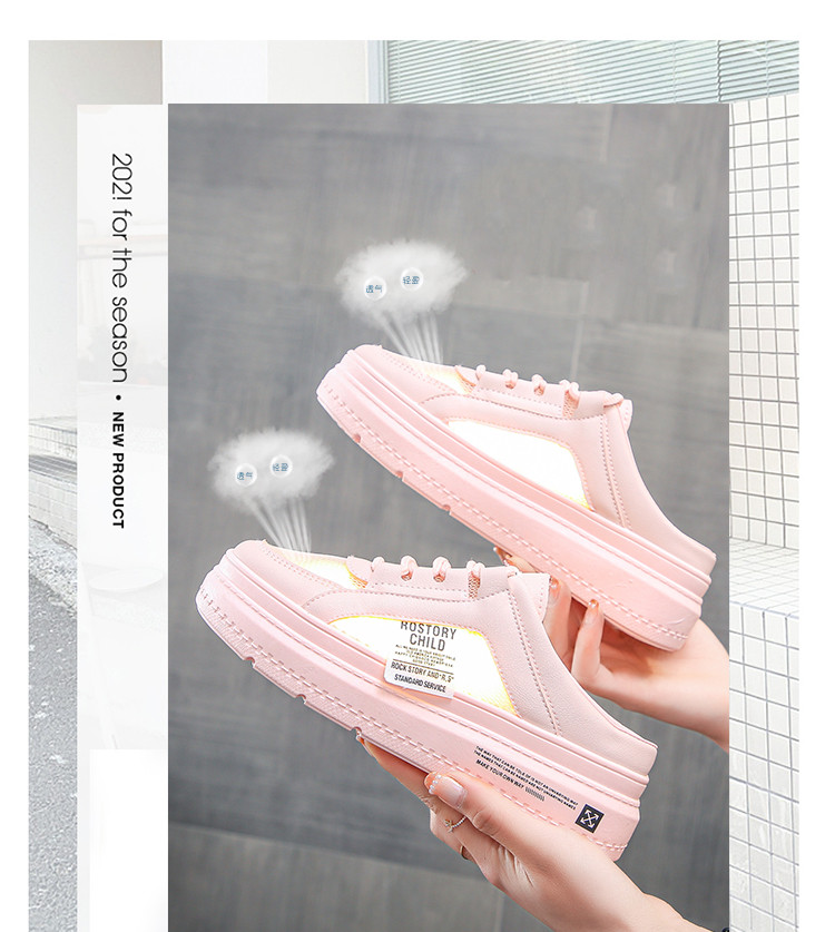 Giày Lưới Sục Nữ Giày Slip On Dế Bánh Mì 5 Phân