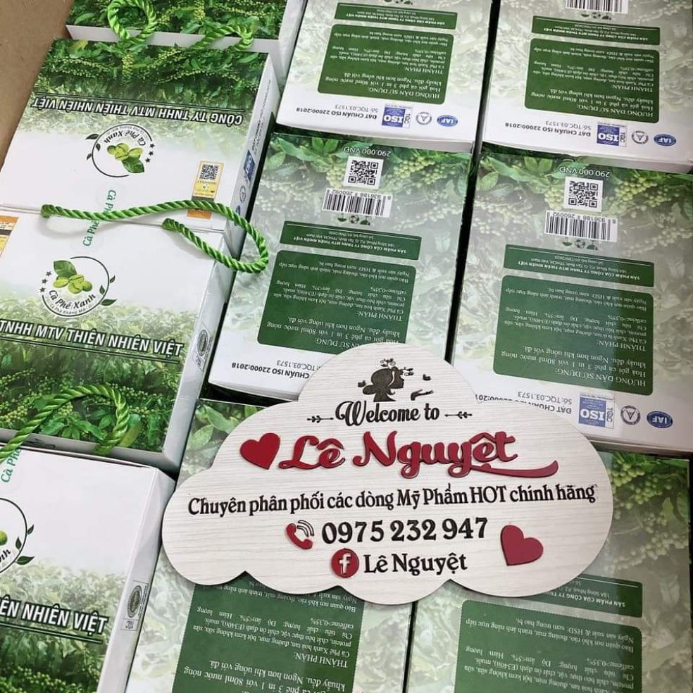 [HCM]CÀ PHÊ XANH KHÁNG MỠ ( hộp 30 gói)