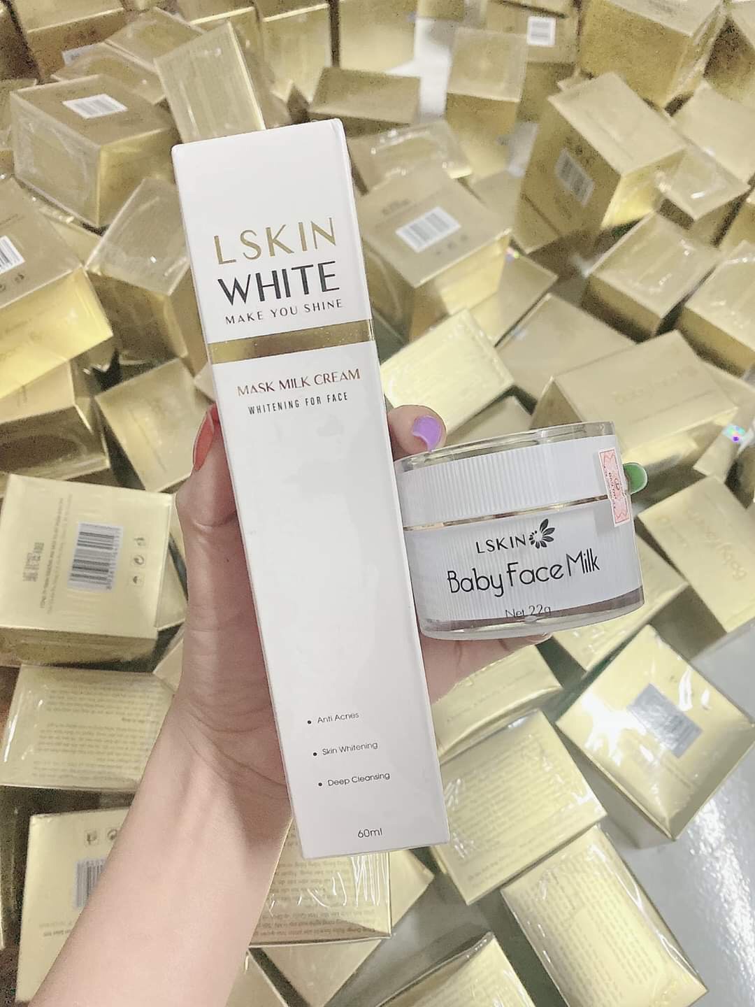 Combo Dưỡng da Mặt Ủ kén tằm + Kem face cấy trắng