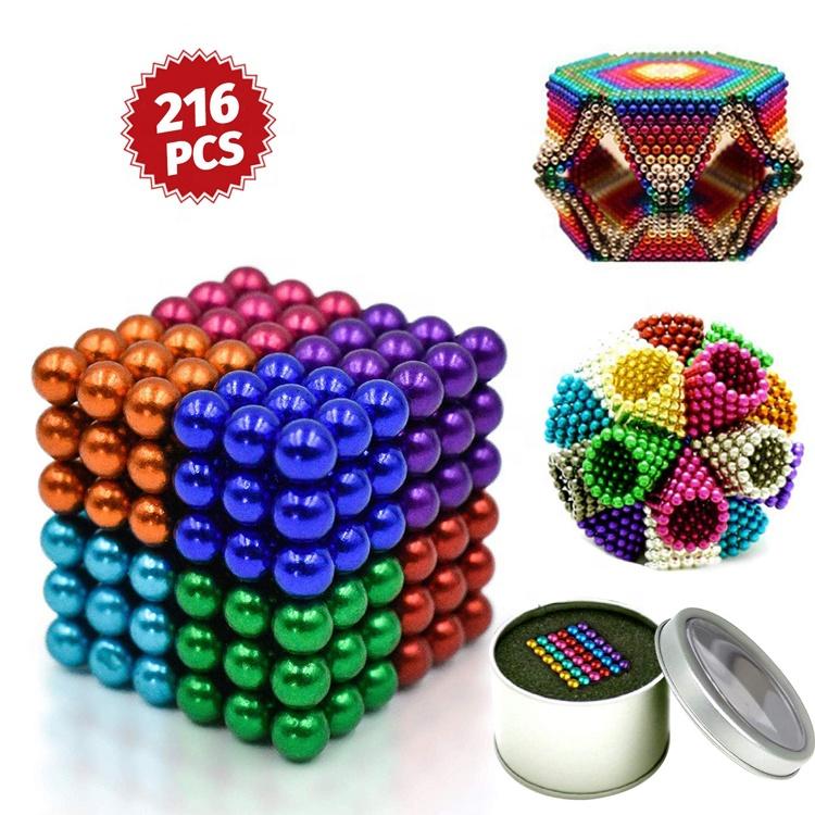 [HCM]Bi nam châm tròn- bucky ball 5mm 8 màu