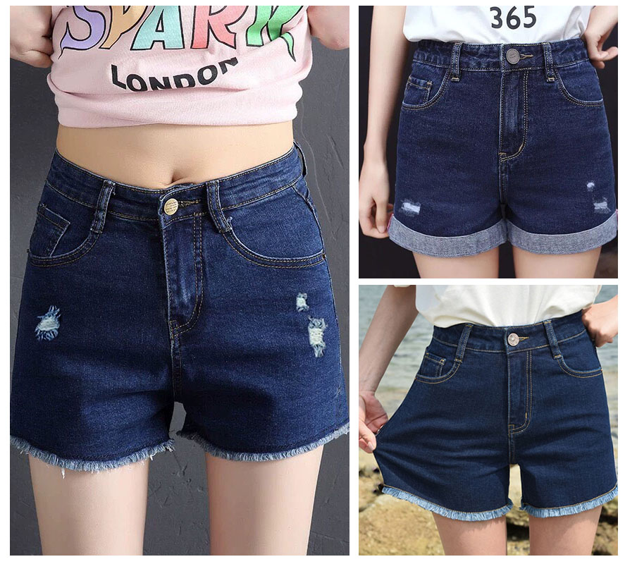 Quần short jean nữ Quần đùi nữ