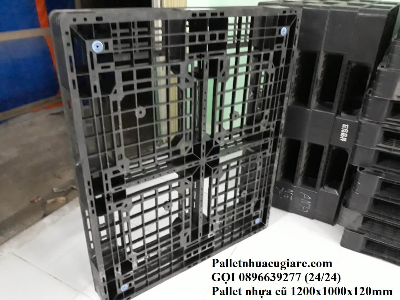 Pallet nhựa cũ 1200x1000x120mm
