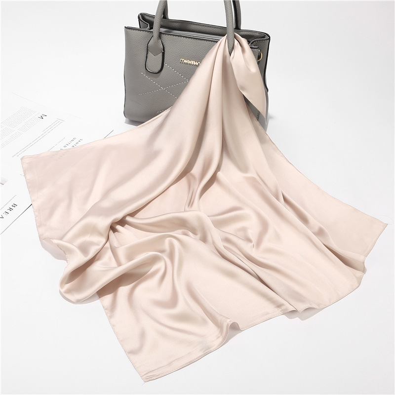 Khăn Lụa Vuông ( Khăn Turban) Cao Cấp Trơn Chất Liệu Lụa Chiffon 70x70cm - Mã KL039