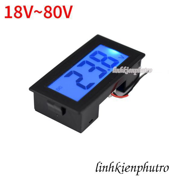 [HCM]Đồng Hồ Đo Volt DC 18V~80V Hiển Thị LED