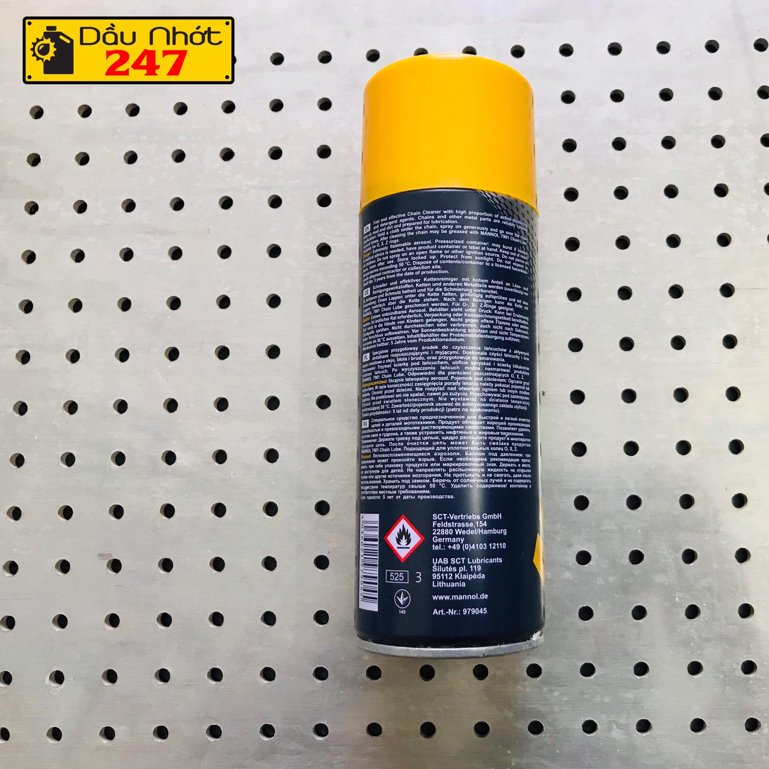 Chai vệ sinh sên/xích Mannol Chain Cleaner 7904 400ml