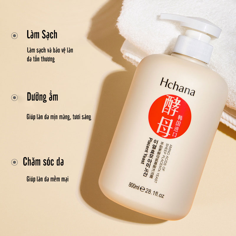 Combo Sữa rửa mặt và sữa tắm amin nhau thai cừu 165ml + 800ml