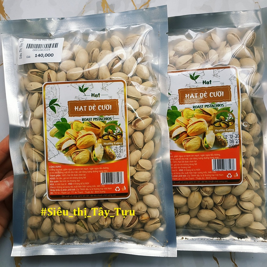 Hạt dẻ cười mộc, nguyên chất - không tẩy trắng (400g)