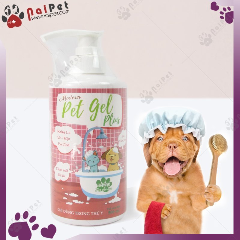 Sữa Tắm Diệt Ve Rận Bọ Chét Chó Mèo Modern Pet Gel TSD