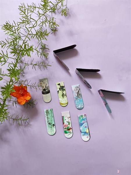 [HCM]Bookmark Nam Châm Đánh Dấu Sách - Phong Cảnh Cổ Trang (Mẫu Ngẫu Nhiên)