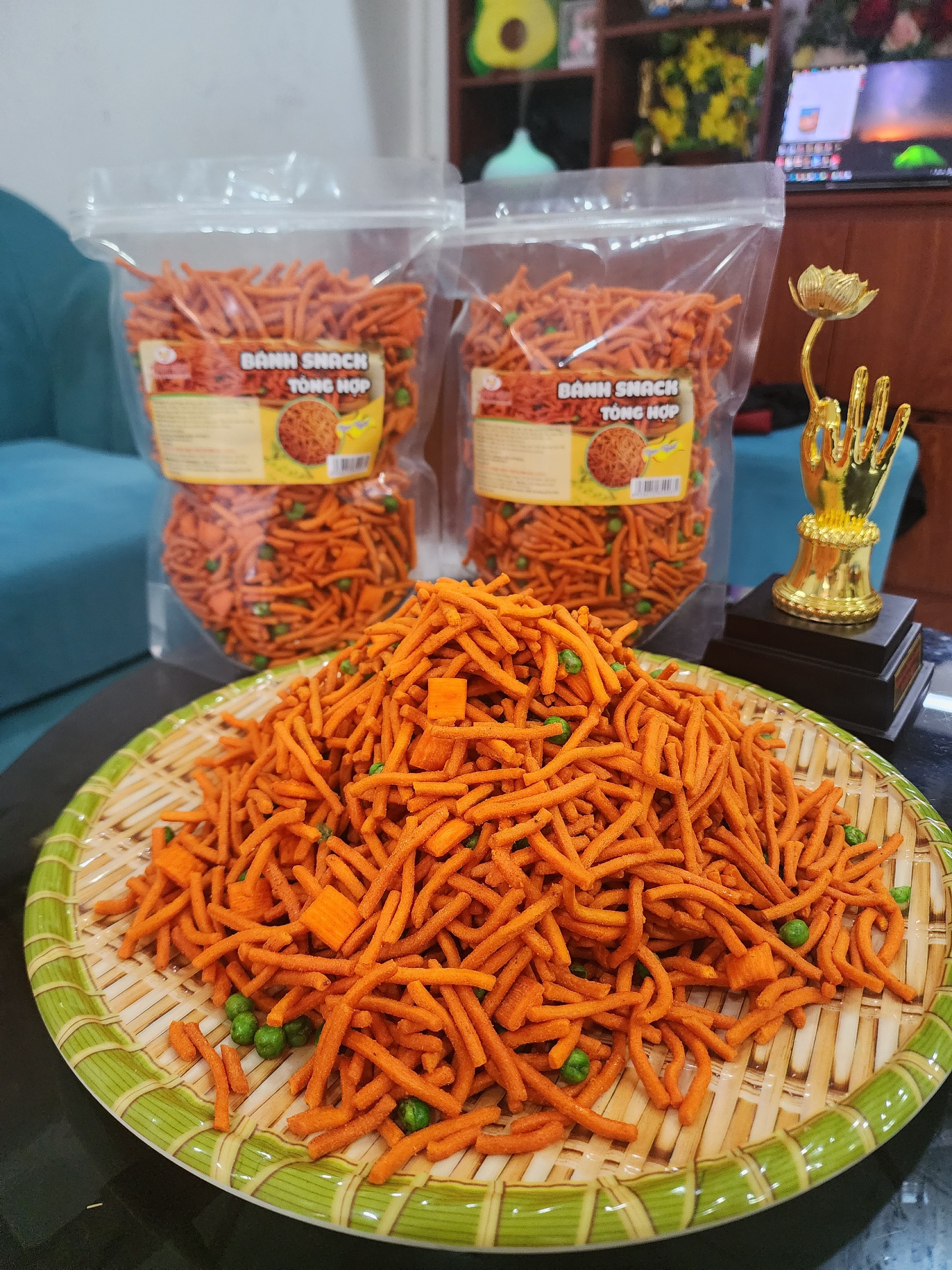 BÁNH SNACK TĂM ĐẬU HÀ LAN ( PHONG GIÀU FOOD )