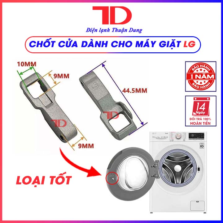 Chốt cửa dành cho máy giặt LG, MEDIA, Móc chốt khóa cửa - Điện Lạnh Thuận Dung