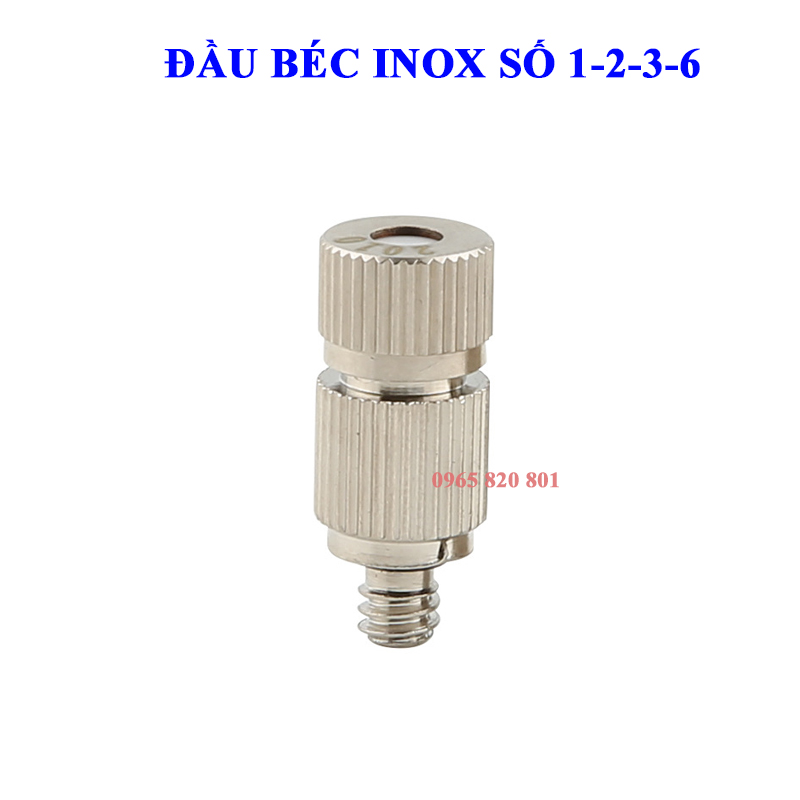 Đầu béc phun sương inox số 1-2-3-6